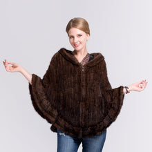 Load image into Gallery viewer, Count Me In- Real Mink Fur Poncho
