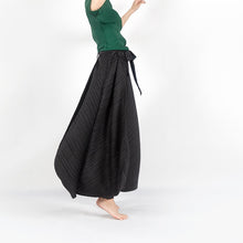 Load image into Gallery viewer, Miyake Pleats Summer Designer High Waist Wide Leg Trousers
