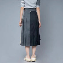 Load image into Gallery viewer, TB Pleated Jupe Skirt
