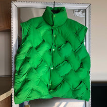 Load image into Gallery viewer, Checkers Down Feather Vest
