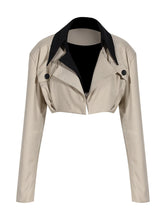 Load image into Gallery viewer, Khaki Two Way Wear Irregular Jacket New
