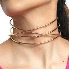 Load image into Gallery viewer, Wire Choker Necklaces Summer 2022

