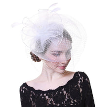 Load image into Gallery viewer, Flower Mesh Ribbons Feathers Fedoras
