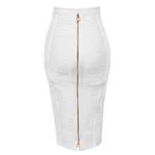 Load image into Gallery viewer, Plus Size XL XXL Sexy Zipper Bandage Skirt
