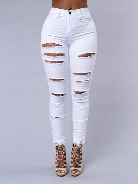 Ripped Jeans for Women Sexy Skinny Denim