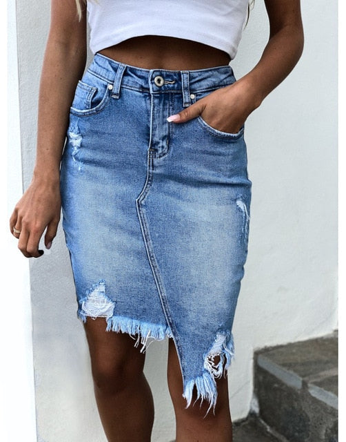 Hot sale summer woman denim skirt