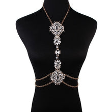 Load image into Gallery viewer, Crystal Body Chain Necklace Hot Party Statement
