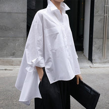 Load image into Gallery viewer, Hot New White Irregular Blouse
