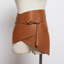 Load image into Gallery viewer, Irregular Faux Leather Long Wide Belt
