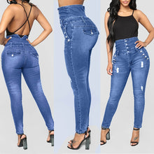Load image into Gallery viewer, Vintage Pencil Jean Stretch Trousers
