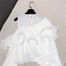 Load image into Gallery viewer, Sweet Ladies White Chiffon Blouse
