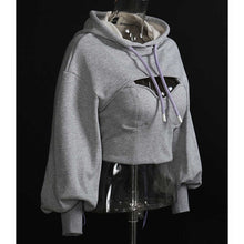 Load image into Gallery viewer, Loose Fit Gray Sweatshirt Autumn 2021
