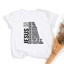 Load image into Gallery viewer, Jesus Is My God King Everything Women Vintage T-shirt
