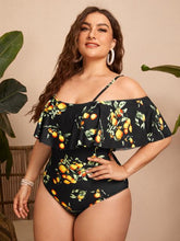 Load image into Gallery viewer, Floral Swimsuit One Piece 4XL
