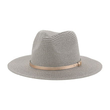 Load image into Gallery viewer, Summer Big Brim Adjustable Khaki Camel Sun Hat
