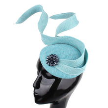 Load image into Gallery viewer, Charming Light Blue Fascinators Hats Elegant Ladies
